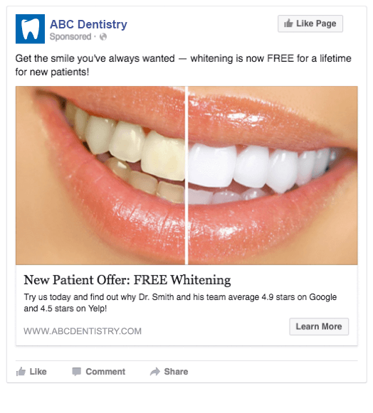 ABC Dentistry’s advertising designs