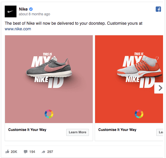 Nike advertising designs